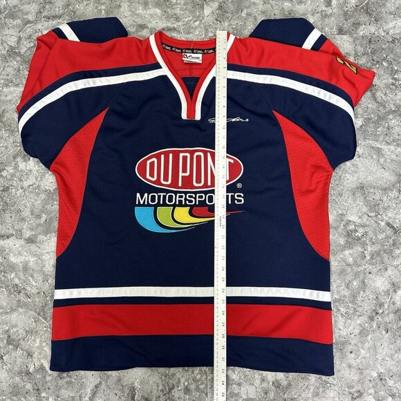 Vintage JEFF GORDON Chase Authentics #24  Du Pont Motorsports Hockey Jersey XL - Picture 5 of 5